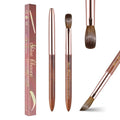 Acrylic Nail Art Brush Size 18, 100% Pure Kolinsky Hair Oval Nail Brush for Acrylic Application, Professional Nail Extension Manicure Tool Wooden Handle Nail Drawing Pen for DIY Home Salon