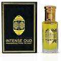 INTENSE OUD Platinum Sand Long Lasting Arabian Perfume Oils for Women 12ML (0.40 OZ) Fragrance Oil with Sweet Peach, Warm Amber & Creamy Vanilla - Concentrated Perfume Oil in Black Gift Box