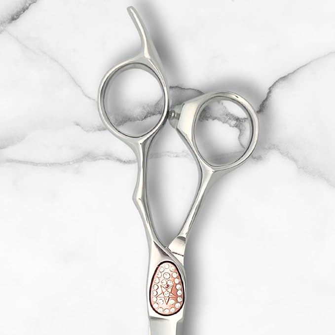 Scissors for Professional Hairdressers - 6" Shears With Intricate Detailing and Design - 440C Stainless Steel For Longlasting Sharpness