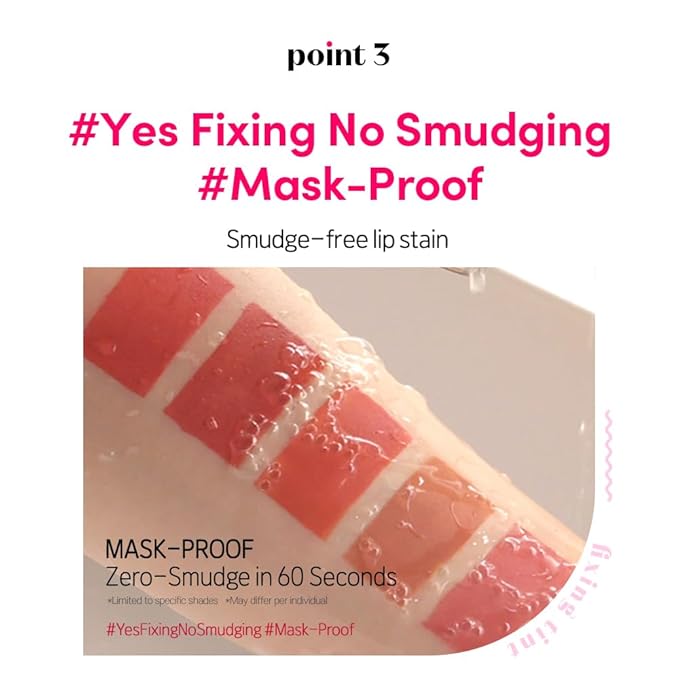 ETUDE Fixing Tint #03 Mellow Peach (4g) | Long Lasting High Pigmented Liquid Lipstick | Waterproof Lightweight Matte Finish Lip Stain | Full Coverage | Korean Makeup, Kbeauty