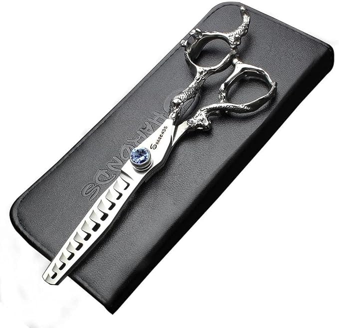 6/7/8/9 Inches Professional Hairdressing Scissors Set,Stainless Steel Hairdressing Scissors for Women & Men… (6 inch cutting scissors)