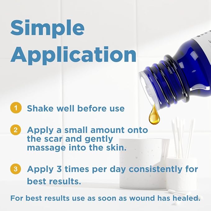 Forces of Nature Scar Treatment, Reduce Stretch Marks, Surgical Scars, Old and New Scars, Burn Scars, and Keloids, Organic Homeopathic Medicine for Skin Care, Promotes Healthy Skin, 1 FL OZ