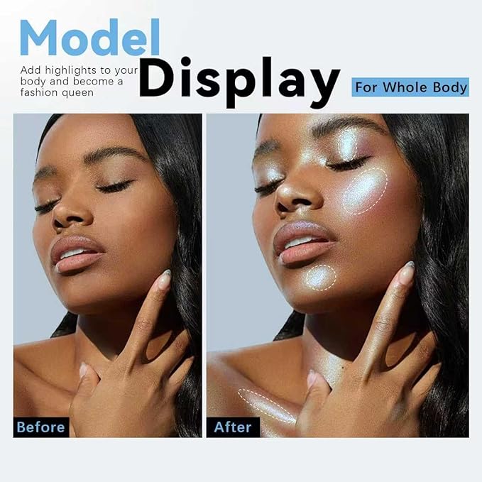 Holographic Duochrome Blue Green Glitter Eyeshadow Stick, Color Shift Shimmer Chameleon Eye Shadow Brightener Pencil, Silky Smooth Iridescent Sparkle Inner Corner Eye Highlighter Fairy Makeup