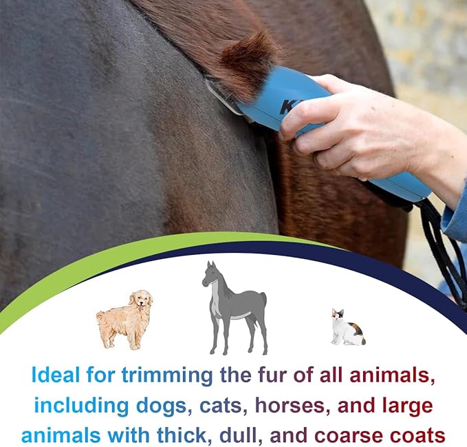 Size 30W+10W+7FW+5FW+4FW Detachable Dog,Cat,Sheep & Horse Grooming Wide Blades Set,Compatible with Andis,Oster A5,Wahl KM10 Series Clippers,Cut Length 1/50"(0.5mm) to 3/8”(9.5mm),5 Pack