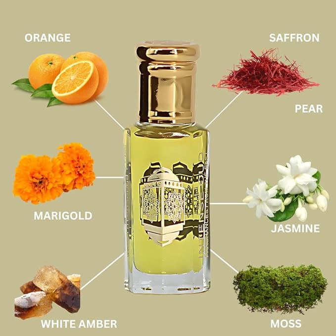 INTENSE OUD Addiction Long Lasting Arabian Perfume Oils for Women 12ML (0.40 OZ) Concentrated Perfume Oil with Citrusy Orange, Floral Jasmine, Amber & Praline - Fragrance Oil With Black Gift Box