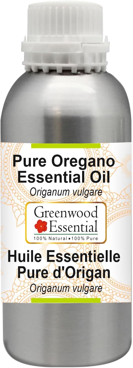 Greenwood Essential Pure Oregano Essential Oil (Origanum vulgare) Steam Distilled 630ml (21.3 oz)