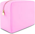 DANCOUR Nylon Makeup Bags for Women Large Preppy Travel Toiletry Pouch Cosmetic Bag Makeup Organizer