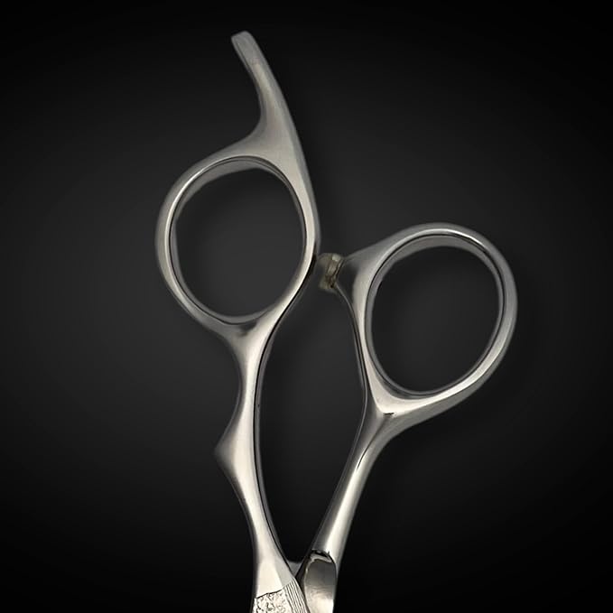 Hair Cutting Shears/Scissors Crafted from Japanese Damascus Steel - Sharp, Durable, Long-Lasting - Designed for Professional Barbers and Hairdressers (6.0 Inch Saki Dotanuki)