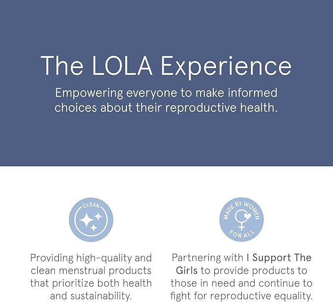 LOLA Non-Toxic Cotton Pads for Women - 36 Count, Regular, Ultra Thin with Wings - Organic Pads & Panty Liners for Women