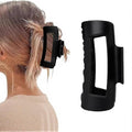 Silicone Hair Clips, Cloud Hair Pins for Women, 3.9 inch Soft Hair Claw Clip for Thick/Fine/Thin/Curly Hairstyle, Black 1 Pack