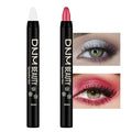 evpct 2Pcs Cream Eyeshadow Sticks Set for Eyes Waterproof, Pearl White Shimmer & Red Shimmer Matte Eye shadow Stick Pencil Pen Bulk sombras en crema para ojos 01+35