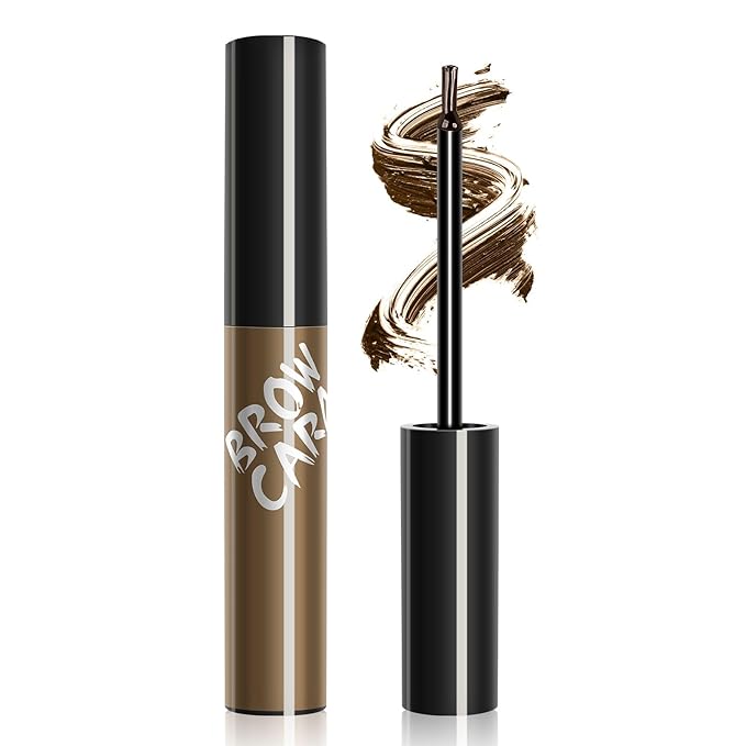 Eyebrow Gel - Eyebrow Pencils for Women, Longwearing Waterproof Volumizing Buildable, Locks Brow Hairs in Place for Fuller & Defined Looking Brows (Light Brown)