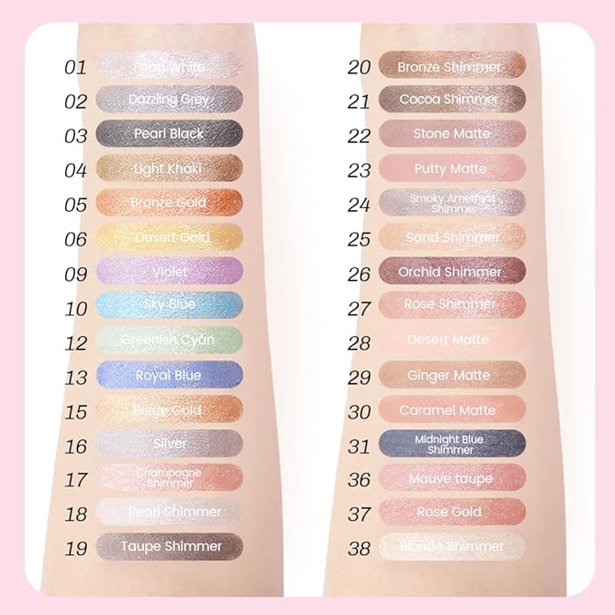 evpct 1Pcs Violet Purple Shimmer Cream Eye Shadow Brightener Sticks for Eyes Waterproof Pigmented, Double Ended Cream Eyeshadow Stick Pencil Pen with Applicator, Eye Shadow Palette Highlighter Makeup