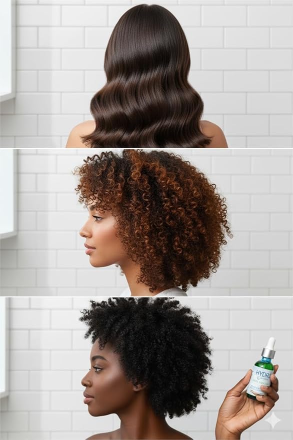 Hair Growth Oil – Natural Hair Serum for Thicker, Fuller Hair – Stimulates Hair Regrowth for Men & Women – With Castor Oil, Rosemary