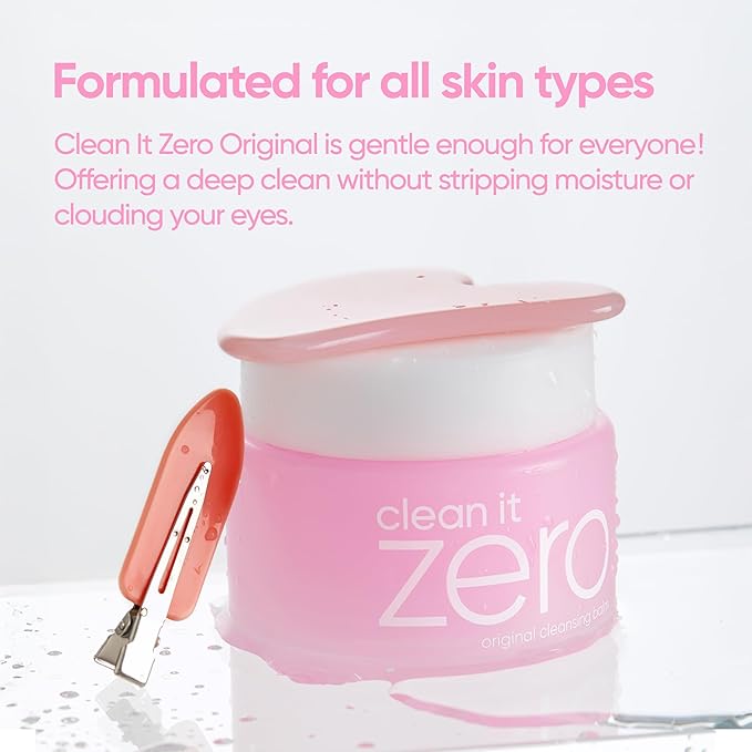 BANILA CO Clean it Zero Original Cleansing Balm | Korean Makeup Remover, Cleansing Oil, Facial Cleanser for All Skin Types | Vegan | Made with Acerola Berry & Vitamin C (50ml / 1.69 fl.oz)