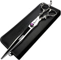 6/7-inch professional hairdresser set, stainless steel scissors hairdresser's exclusive hairdresser. (8-Zoll-Flachschere)