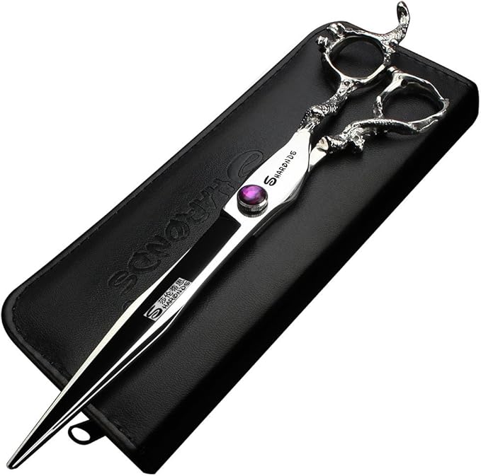 6/7-inch professional hairdresser set, stainless steel scissors hairdresser's exclusive hairdresser. (8-Zoll-Flachschere)