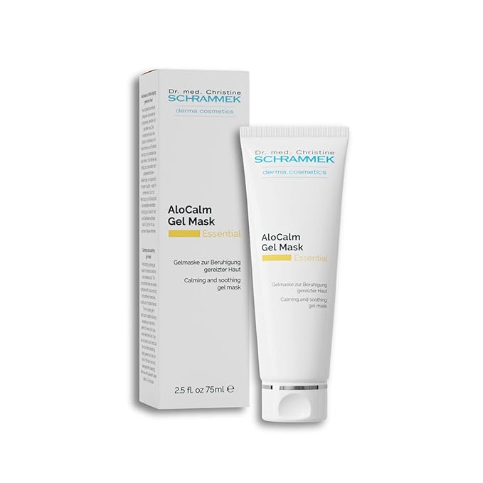 Schrammek Dr AloCalm Gel Mask (2.5 fl oz) – Intensive Skincare with Aloe Vera & Hyaluronic Acid - Hydrates Skin - All Skin Types - Post-Sun Care