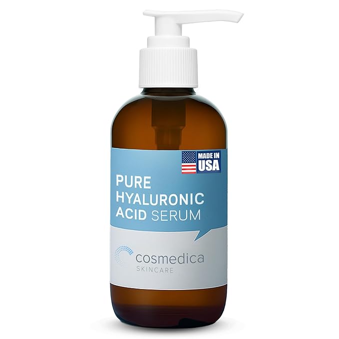 Hyaluronic Acid Serum for Skin 100% Pure-Anti-Aging Serum - Intense Hydration + Moisture, Non-greasy, Paraben-free Hyaluronic Acid for Your Face 8 oz