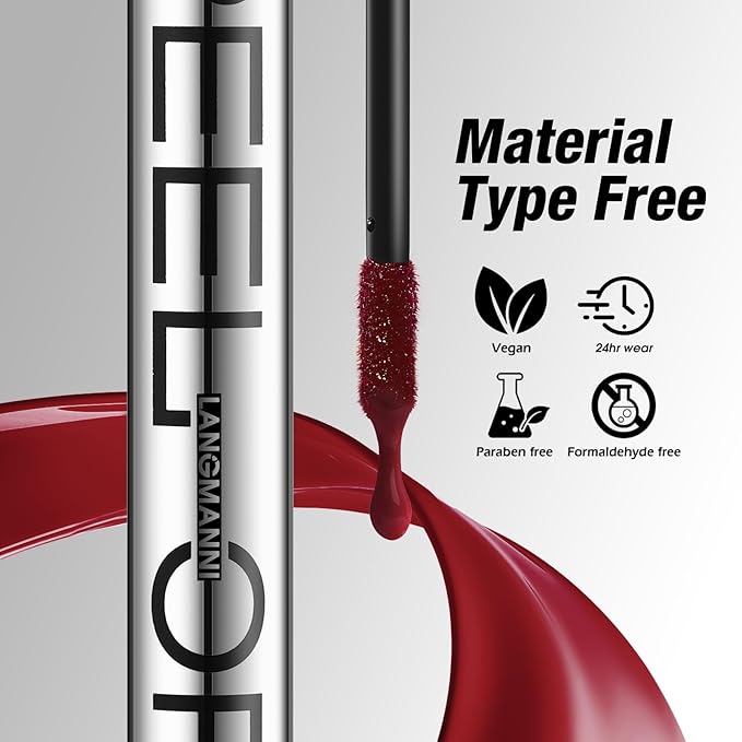 LANGMANNI Long-Lasting Peel Off Lip Liner Set, Waterproof & Smudge-Proof Matte Lip Liners Gift Makeup For Girls（#2）