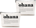 2pcs Hawaiian Inspirational Makeup Bag, Hawaiian Gifts Cosmetic Bag, Hawaii Souvenirs, Minimalist Thank You Gifts for Women Female Grandma Mom Sister Friend Wife