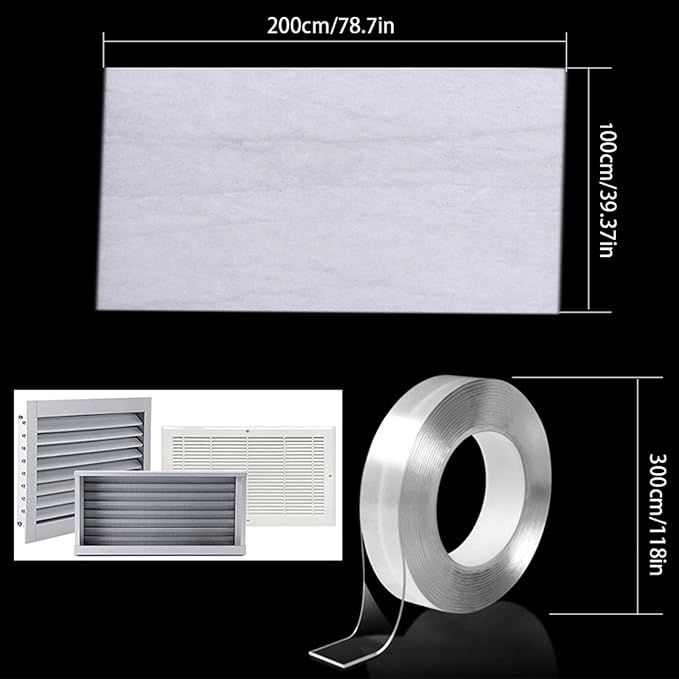 Air Vent Filter Kit, Electrostatic Vent Filter, Dust Control Vent Filter - Image 3