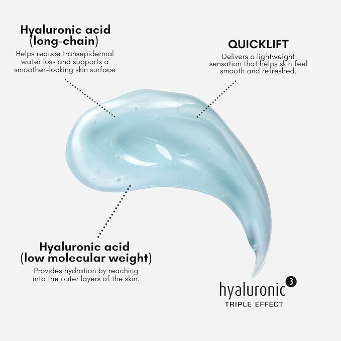 êb être belle Hyaluronic Acid 3D Serum, Quicklift Day & Night, Skin Care for Women, Lightweight Hydrating & Moisturizing Serum for All Skin Types, 30 mL