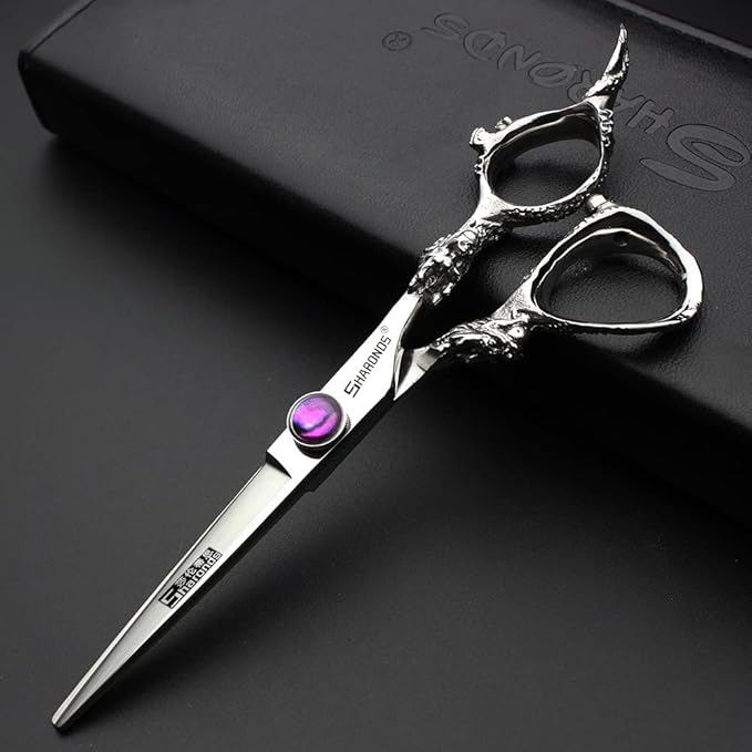 Hair Cutting Scissors Shears Professional Barber 6 inch Hairdressing Scissor Home Use for Man Woman Adults Kids Babies
