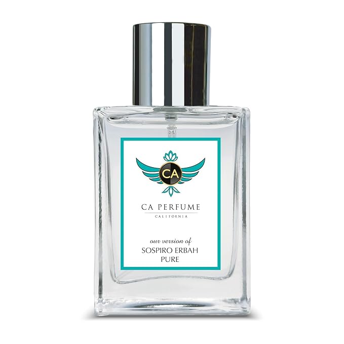 CA Perfume Impression of Erbah Pure For Women & Men Replica Version Fragrance Dupes Concentrated Long Lasting Eau de Parfum Spray Refillable Atomizer Bottle 1.7 Fl Oz/50ml-X1