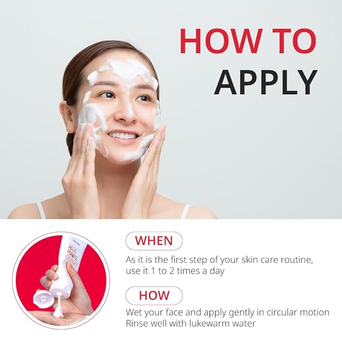 ATOMU Mildly alkaline oily acne sebum removal deep cleansing ACLIS foam cleanser, 4.05 fl.oz.