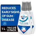 Crest Pro-Health Gum Care Mouthwash, Cool Wintergreen, CPC Antigingivitis/Antiplaque Oral Rinse 1L (33.8 fl oz), Pack of 2, Alcohol Free for Adults