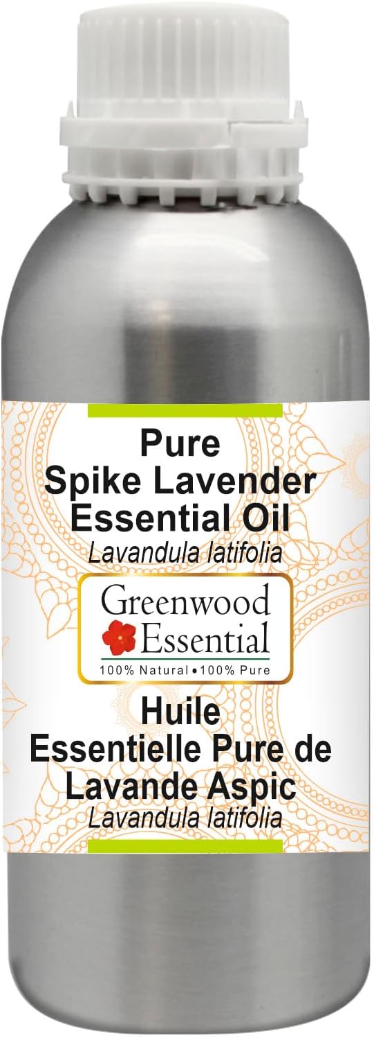 Greenwood Essential Pure Spike Lavender Essential Oil (Lavandula latifolia) Steam Distilled 1250ml (42.2 oz)