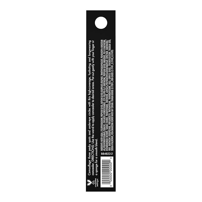 e.l.f. Hydrating Camo Concealer, Covers Blemishes & Under-Eye Circles, Full-Coverage & Delivers A Satin Finish, Vegan & Cruelty-Free, Fair Warm