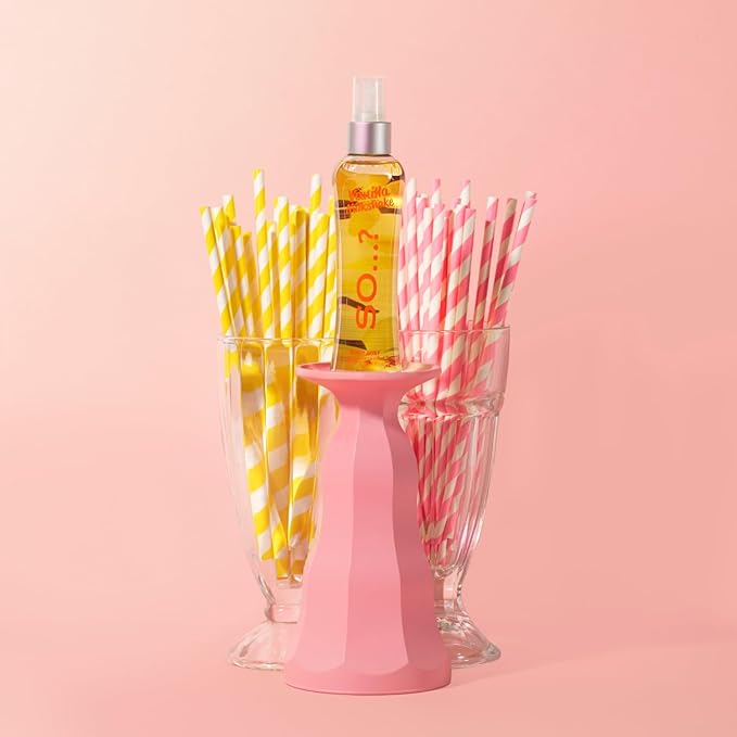 So...? Vanilla Milkshake Body Mist - Vanilla Perfume with Peach, Plum, Rose Notes - Ideal Gifts for Women - Long-Lasting Perfume for Women - 3.5 oz