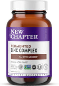 New Chapter Zinc Supplement, Fermented Zinc Complex, ONE Daily for Immune Support + Skin Health, Mineral-Balancing Formula Rich in Copper, Easy to Swallow & Digest, 90 Count (3 Month Supply)