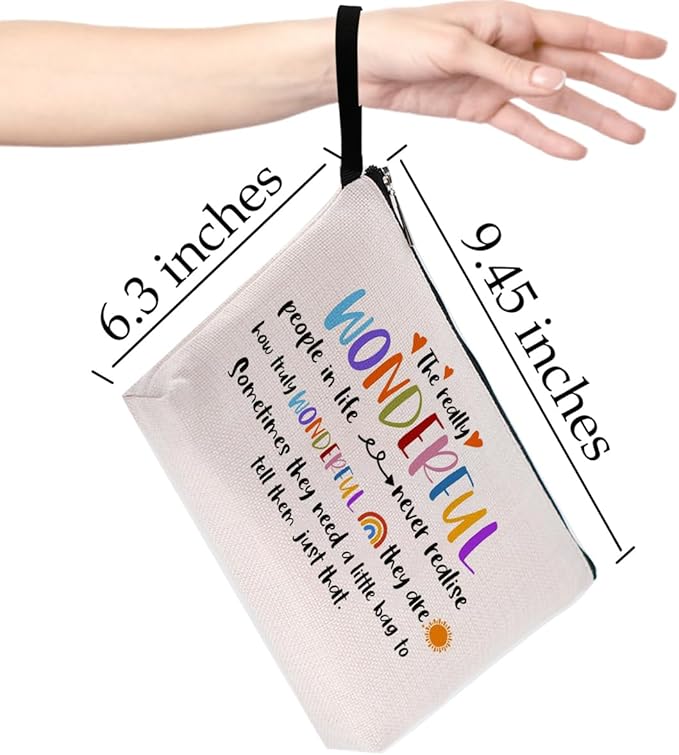 Hanamiya Na Thank You Gifts Makeup Bag Friendship Gifts for Women Female Best Friend Work Sister Coworker Cousin Gifts Friend Birthday Gifts Appreciation Gifts Cosmetic Bag Graduation Gifts