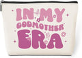 jeilink Godmother Gift Cosmetic Bag Gifts for Godmother Travel Makeup Bag God Mother Gifts for Women Organizer Bag Mom Gifts Mother Gifts Best Gifts for Mom Mama Mother Female Mothers Day Birthday