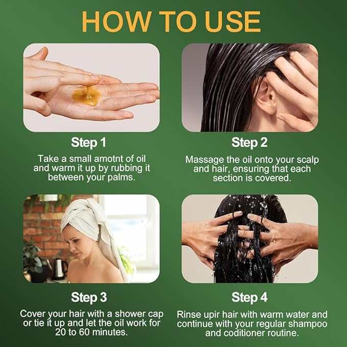 Batana Oil for Hair Growth, 100% Natural Pure Nubidoolife and Revitalize for Smooth, Tangle-Free Hair, Batana Hair Mask Hair Growth Prevent Hair Loss for Men & Women