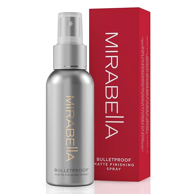 Mirabella Bulletproof Matte Setting Spray for Makeup, Finishing Spray for Makeup Locks in Foundation with a Weightless, Long-Lasting Finish, Setting Spray for Oily Skin is Suitable for All Skin Types
