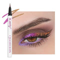 evpct Chameleon Duo Chrome Liquid Eyeliner, Light Dark Purple Glitter Metallic Shimmer Liquid Eyeliner, Multichrome Color Shift, Long Lasting Waterproof Eye Liner Eyeshadow Pencil Face Glitter Makeup