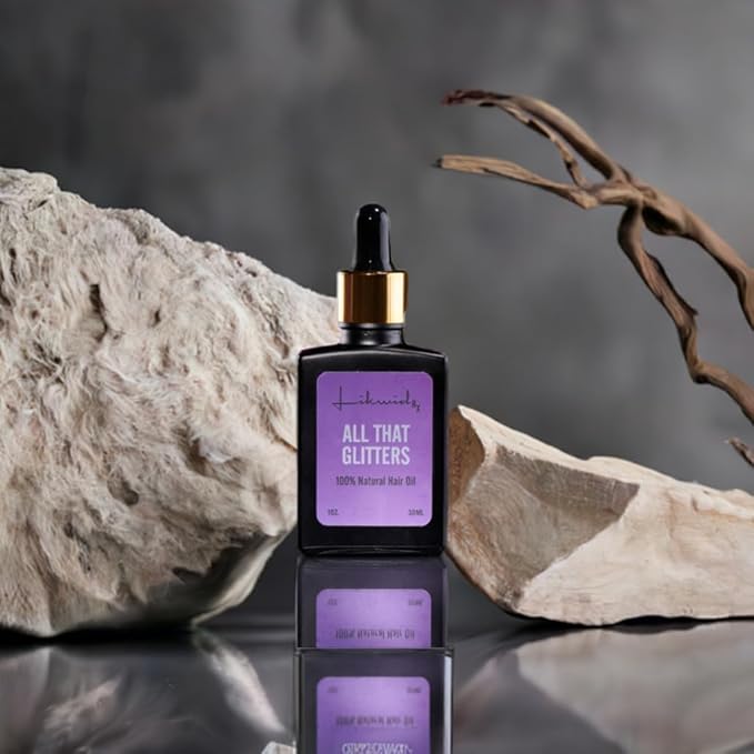 Natural Hair Oil with Ayurvedic Blend, Brahmi Booti, Black Seed Oil, Jojoba Oil for Soft, Manageable Hair