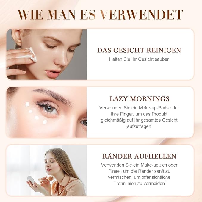 Color Changing Foundation for Mature Skin, Hydrating and Lightweight Liquid Foundations, Tone Suitable for All Skin Types (2 pcs)