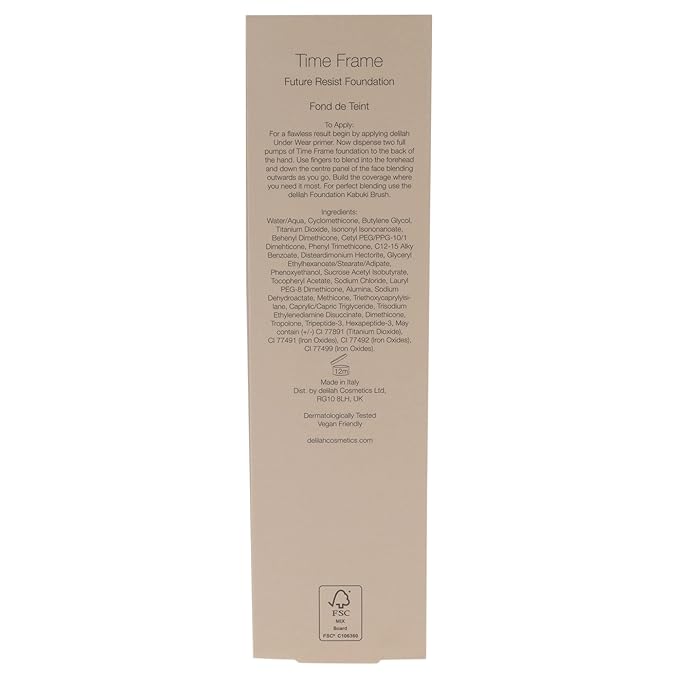 delilah Future Resist Foundation (Shade: Chestnut), 1.28 oz