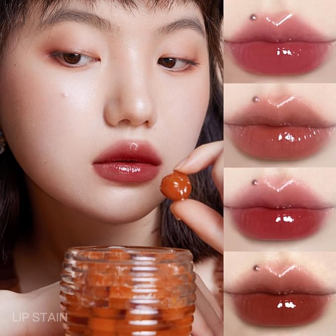 INTO YOU Lip Stain Long Lasting, Lip Gloss, Lip Tint, Lip Plumper Gloss, Glitter Lip Gloss, Liquid Lipstick, Vivid Color, Smudge-Proof, Lightweight, Naturally Moisturizing, Lip Oil For Dry Lips (G05)