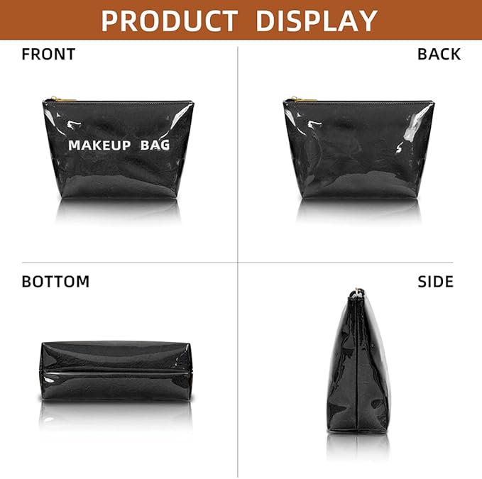 Makeup Bag for Women, Portable Waterproof Cute Cosmetic Bags, Skincare Makeup Case Pouch with Zipper for Daily Use, Travel