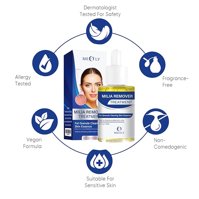 Milia Remover treatment serum, Milia Spot Treatment with Salicylic Acid Milia Acne Serum 25 ML