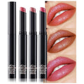 3Pcs Brown Mauve Rose Metallic Lipstick for Women,Lightweight Non-Drying Shimmer Frosted Lipstick,Glitter Lip Gloss Stain Long Lasting Waterproof Smudge Proof 24 Hour Full Coverage Lip Makeup,Vegan