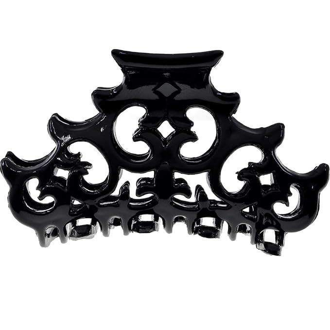 Camila Paris CP2905 French Hair Clip for Women, Girls Black Hair Claw Clips Jaw Fashion Durable and Styling Hair Accessories for Women, Strong Hold No Slip Grip, Made in France