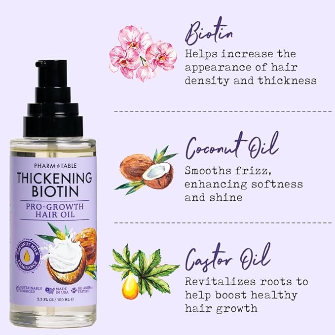 Thickening Biotin Pro-Growth Hair Oil 100ml