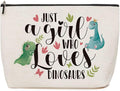 Dinosaur Gifts for Adults Makeup Bag, Decor Birthday Christmas Gifts for Women Her Friends Dinosaur Makeup Bag Lovers Animal Lover